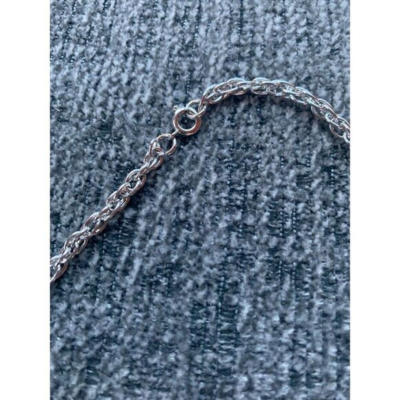 Blackinton Pewter Star Sparkle Bright  Pendant‎ Necklace 20" Rope Chain - Picture 6 of 7